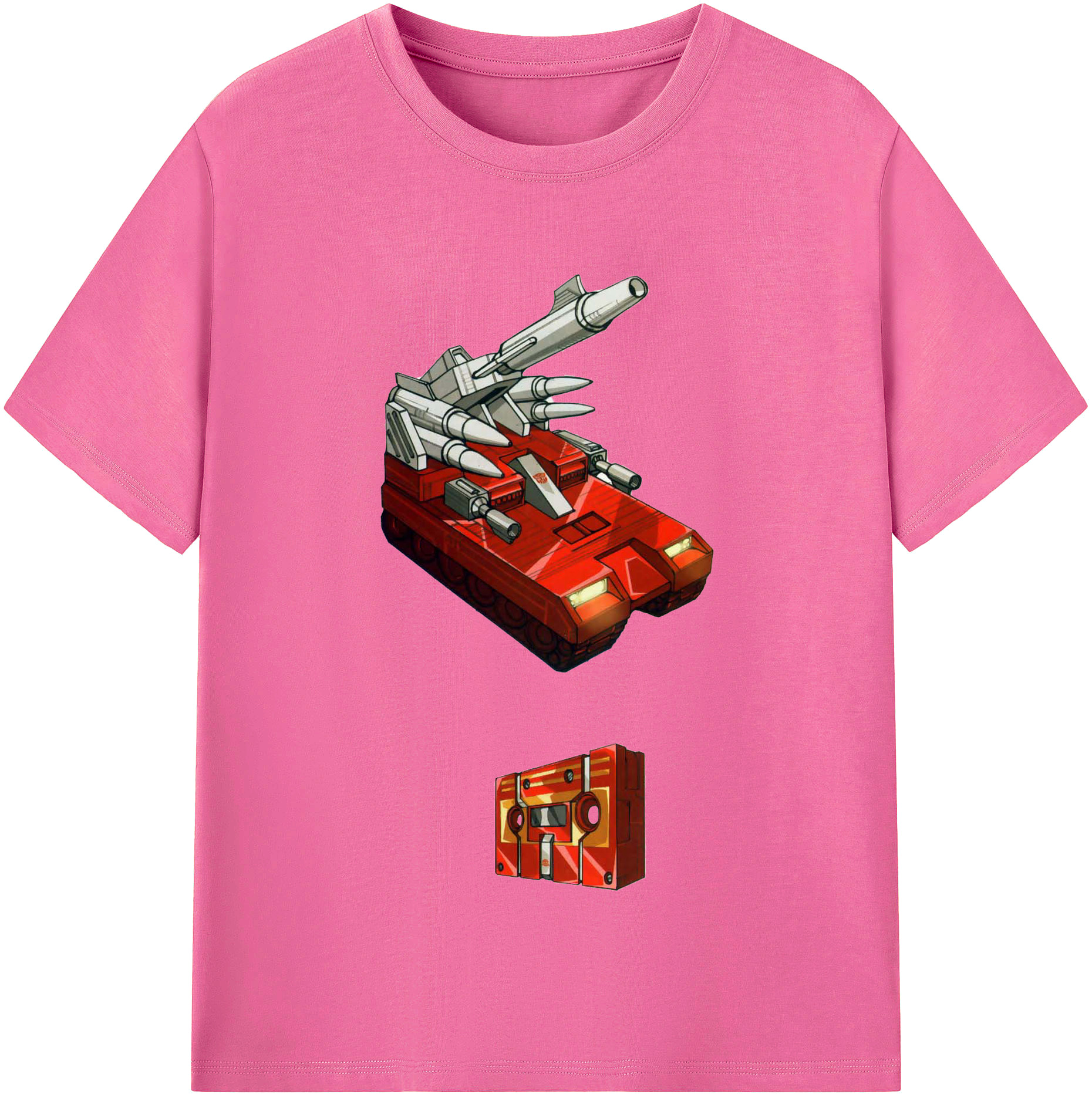 （画像用）  レディースカジュアルプリントTシャツ（綿100％）